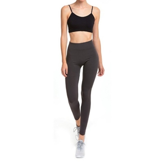 Pants - Charcoal Gray Cozy Warm Fleece Lined Legging